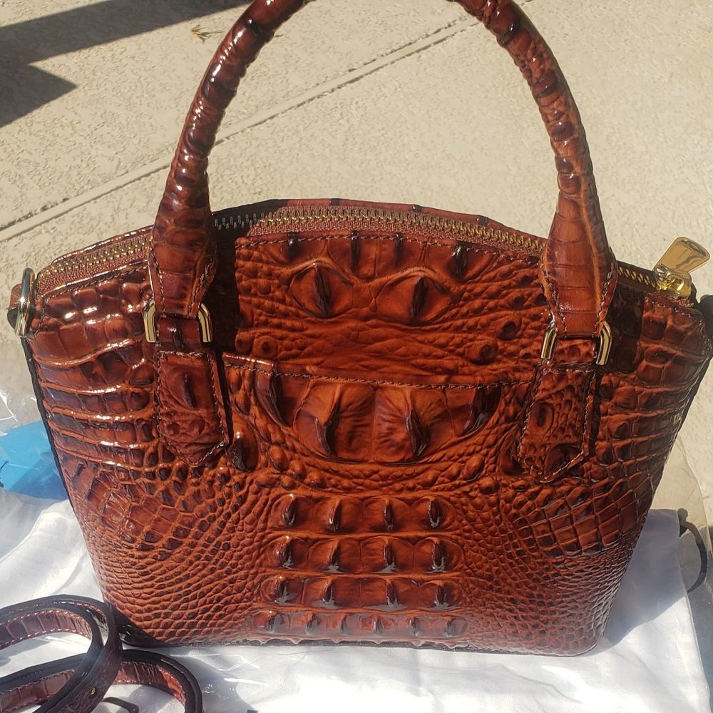Brahmin Duxie Crossbody Pecan Melbourne Leather